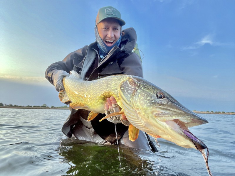 Pike Fly Fishing in the Bodden