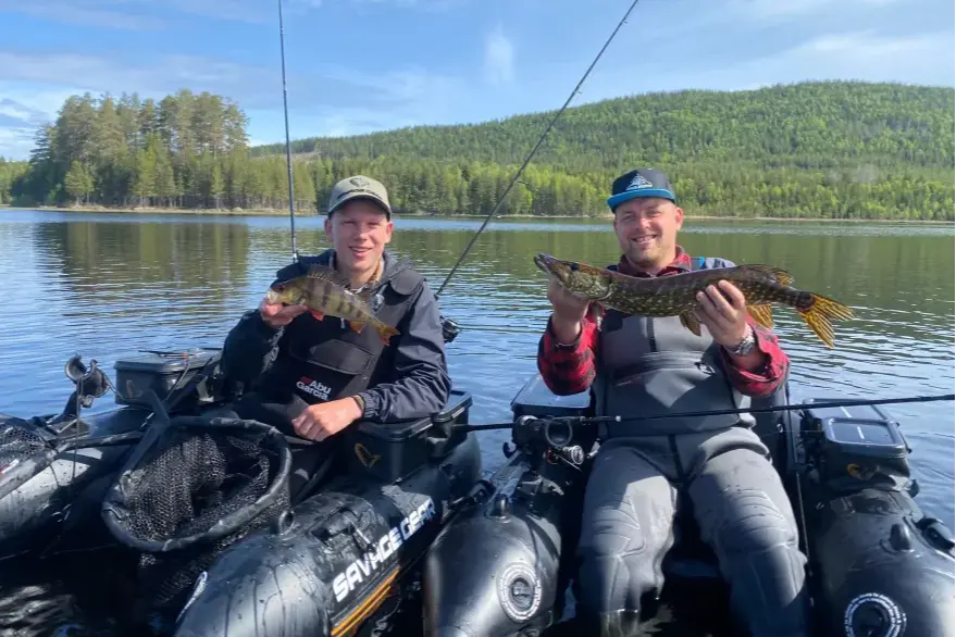Fishing camp in Värmland - fishing adventure with the belly boat